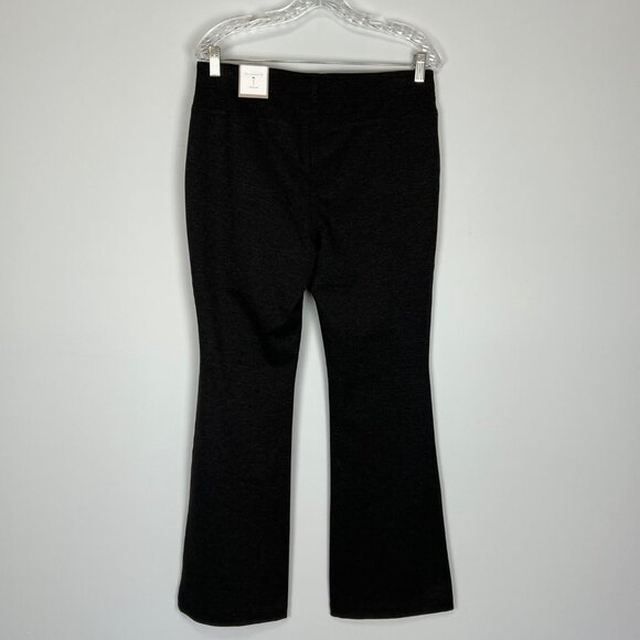 Chicos Womens Ultimate Fit Ponte Flare Leg Pants Gray Heather Pull On size 8 - Picture 5 of 12